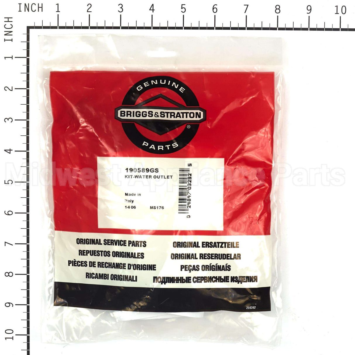 190589GS Briggs & Stratton Kit-Water Outlet