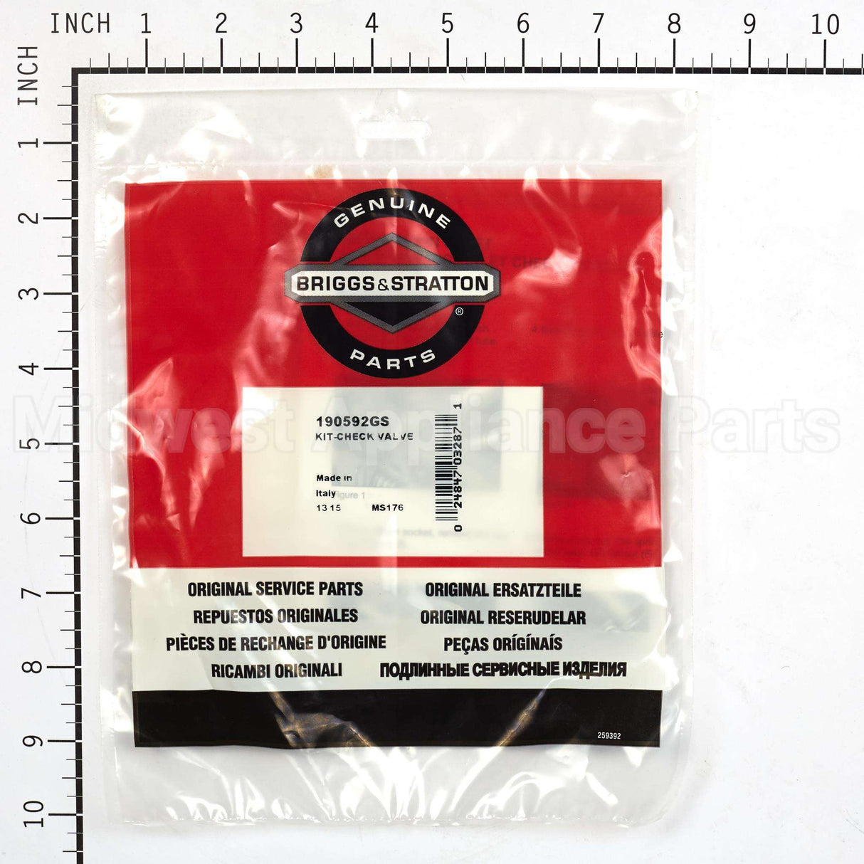 190592GS Briggs & Stratton Kit-Check Valve