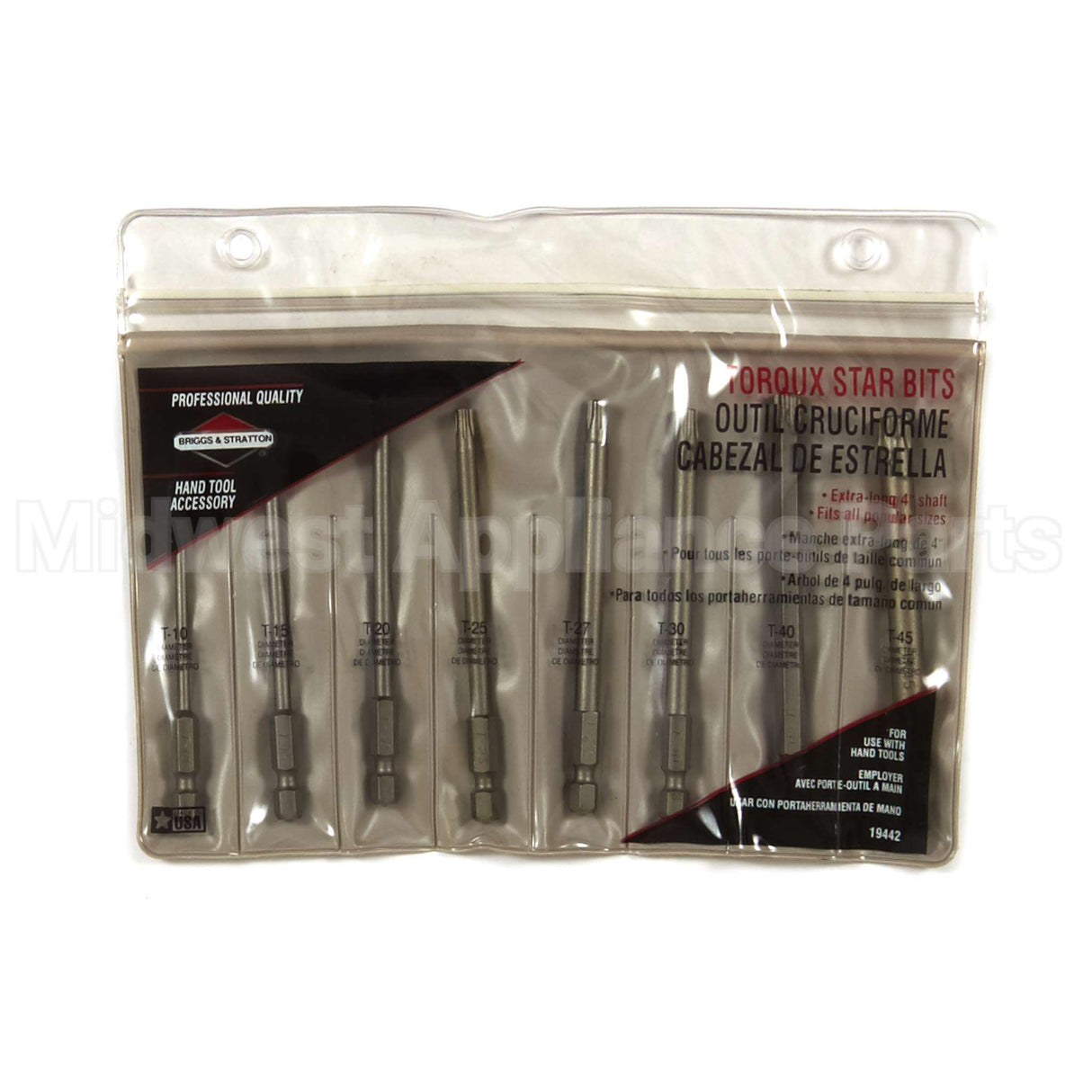 19442 Briggs & Stratton Torx Driver Set