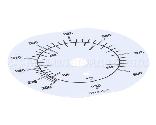 8022052 Frymaster Label, Tmt Dial