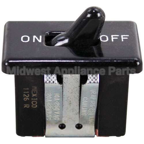 197-6 Compatible Prince Castle Switch, On/Off Black Toggle