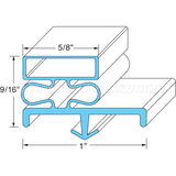 1003 Compatible Southern Pride Door Gasket 23" X 60 1/2"