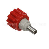 20-1104-20 Lancer Bib Connector, Ss 3/8 Barb,Red