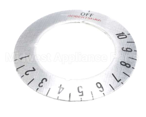 20025 Giles Plate, Knob Dial 1-10, Ghm