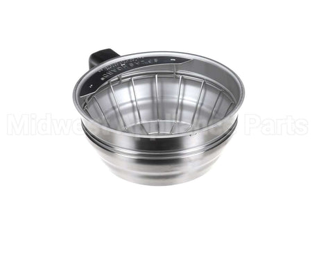20216.7002 Bunn Funnel Assy,Sst Blk Handle Sm(Tdl-Can)