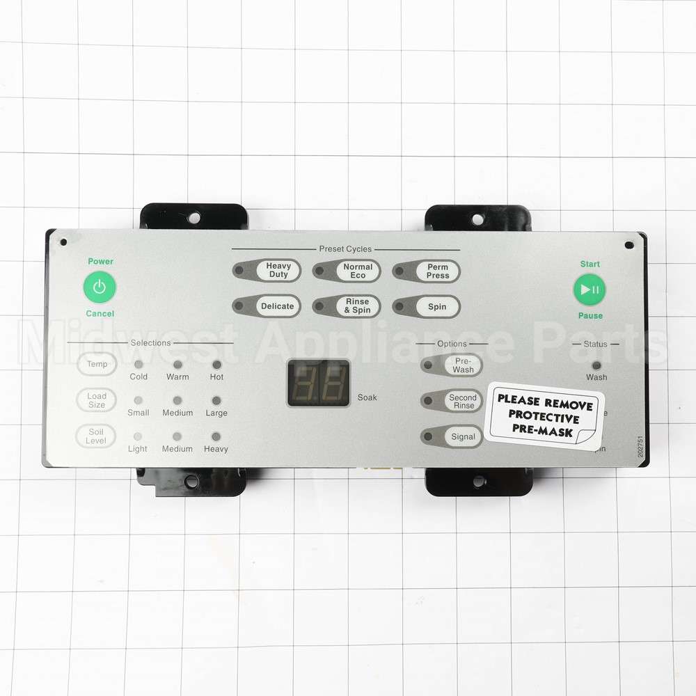 202770P Speed Queen Assy,Cntrl & Ovrly H3 Std Blu 120V