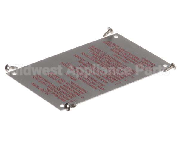20326 Blodgett Lighting Instr Plate W/Screws