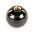 2033-8 Compatible Montague Knob, Round, Carriage, Black
