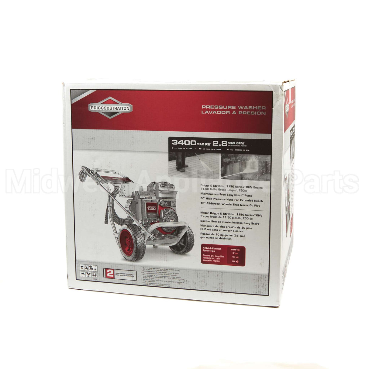 20505 Briggs & Stratton Pressure Washer 3400 Psi