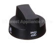 2080 Crown Verity Knob, Black