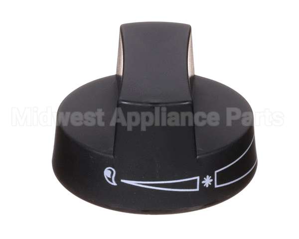 2080 Crown Verity Knob, Black