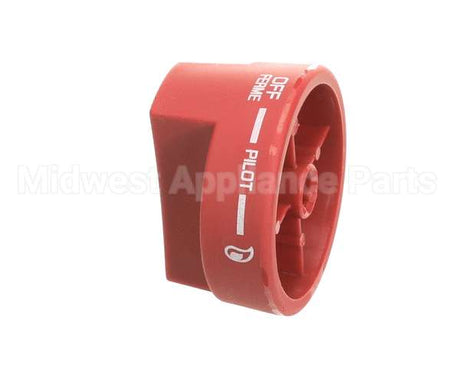 2090 Crown Verity Knob Pilot Round, Red