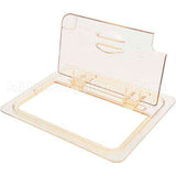 20HPLN(150) Compatible Cambro Lid, H-Pan, 1/2 Sz, Fliplid, Notch
