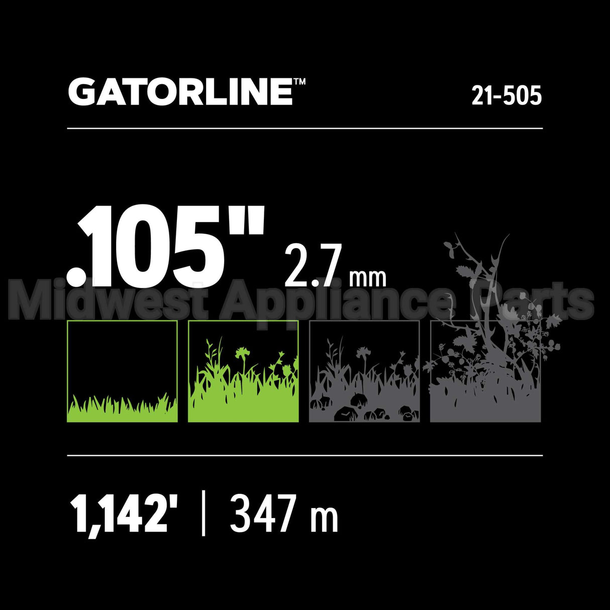 21-505 Oregon Gatorlineround .105 5Lb Spool