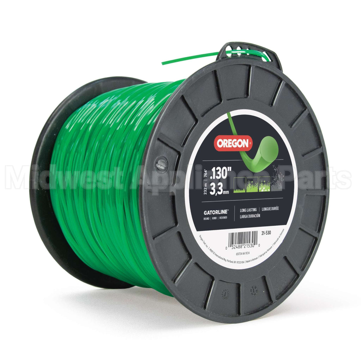 21-530 Oregon Gatorlineround .130 5Lb Spool