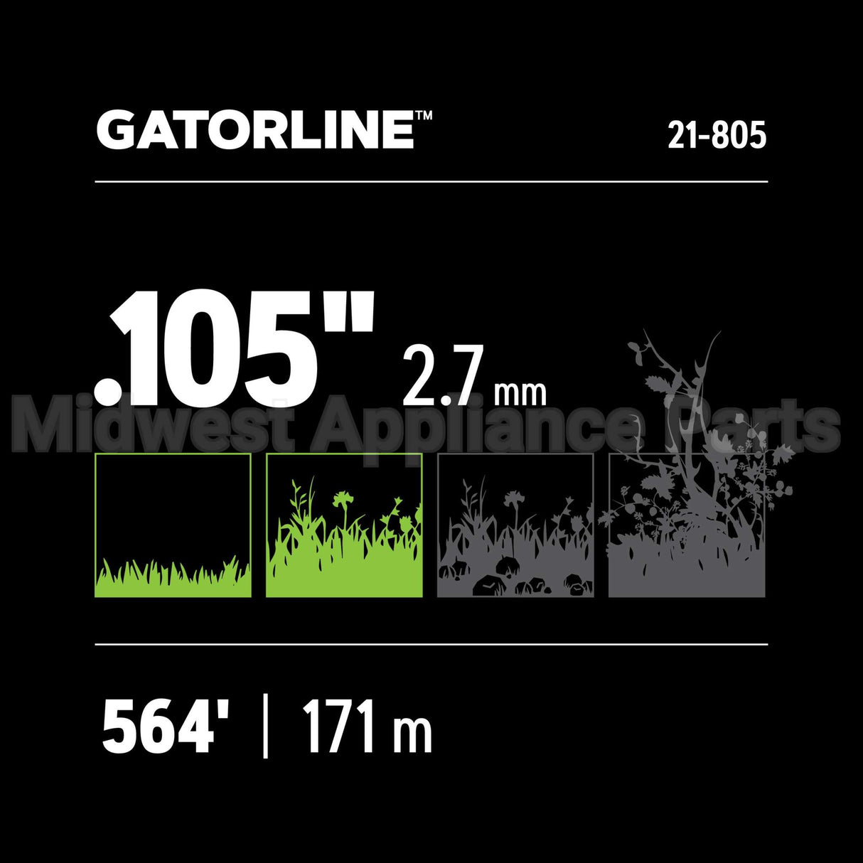 21-805 Oregon Gatorlinesquare .105 3Lb Spoo