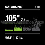 21-805 Oregon Gatorlinesquare .105 3Lb Spoo
