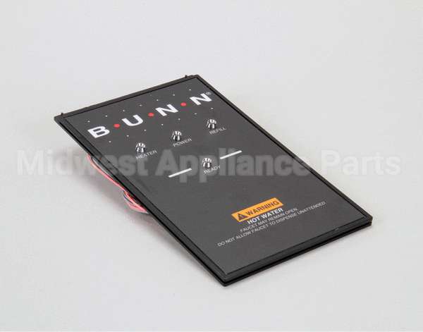 21112.1000 Bunn Panel Assembly, W/Indicator Lamps