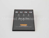 21112.1000 Bunn Panel Assembly, W/Indicator Lamps