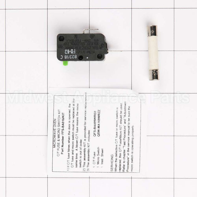212496 Fisher Paykel Monitor Switch & Fuse Assy