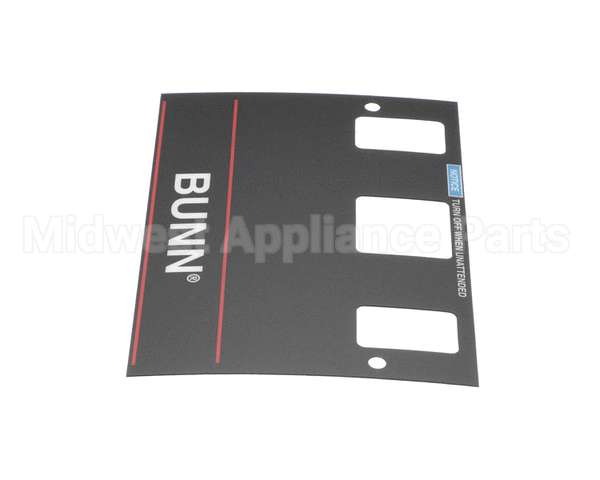 21667.0001 Bunn Decal,Control-W/O Brew Lockou