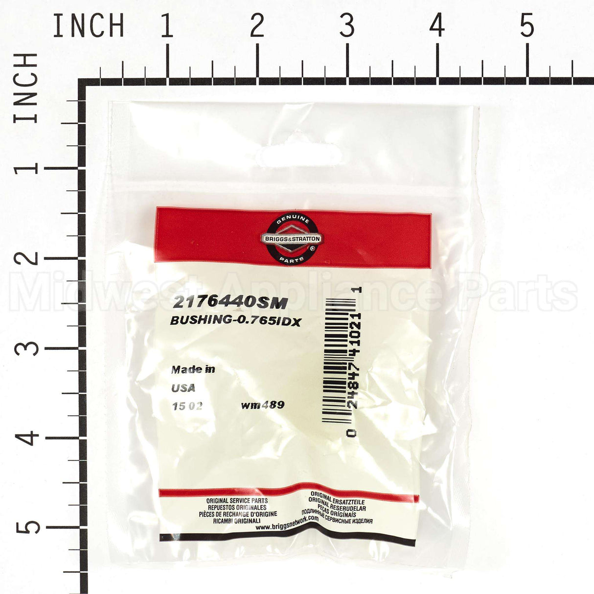 2176440SM Briggs & Stratton Bushing-0.765Idx