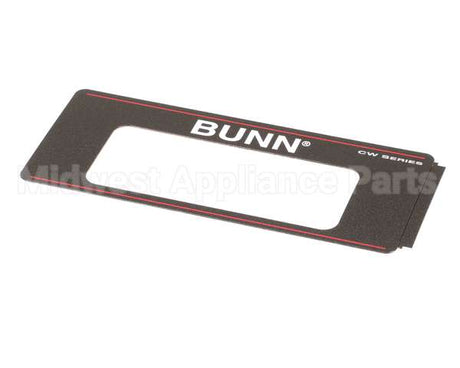 22289.0000 Bunn Decal, Control Panel-Cw