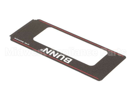 22289.0000 Bunn Decal, Control Panel-Cw