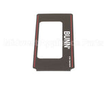 22289.0000 Bunn Decal, Control Panel-Cw