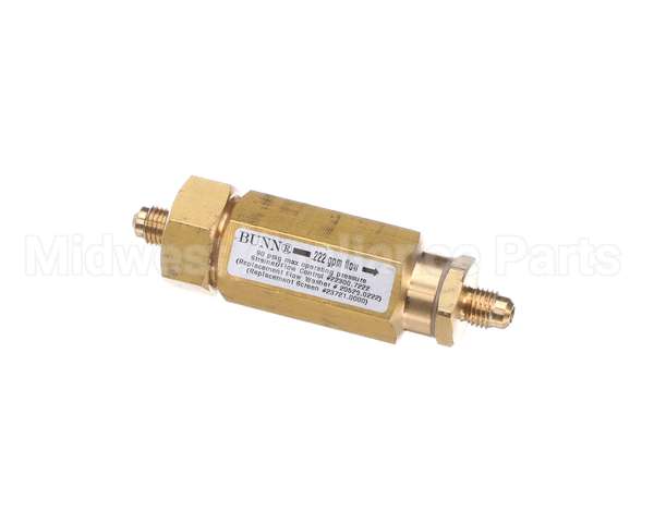 22300.7222 Bunn Strainer/Flow Control Assy-.222Gpm&