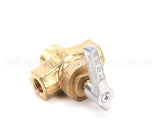 226102F Town Food Service 3/8F X 3/8F Npt Brass Gas Valve W/Town H