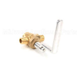 226104M Town Food Service 1/2M X 1/2M Npt Brass Gas Valve W/ L Hdl