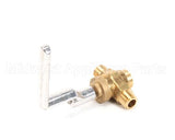226104M Town Food Service 1/2M X 1/2M Npt Brass Gas Valve W/ L Hdl