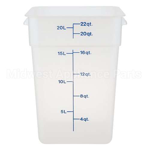 22SFSPP190 Compatible Midwest Appliance Parts Container Sq 22Qt Semi-Clr