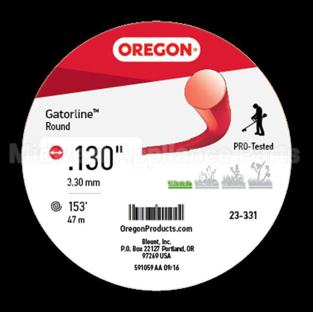 23-331 Oregon Gatorlineround Red .130 1Lb D