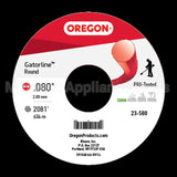23-580 Oregon Gatorlineround Red .080 5Lb S