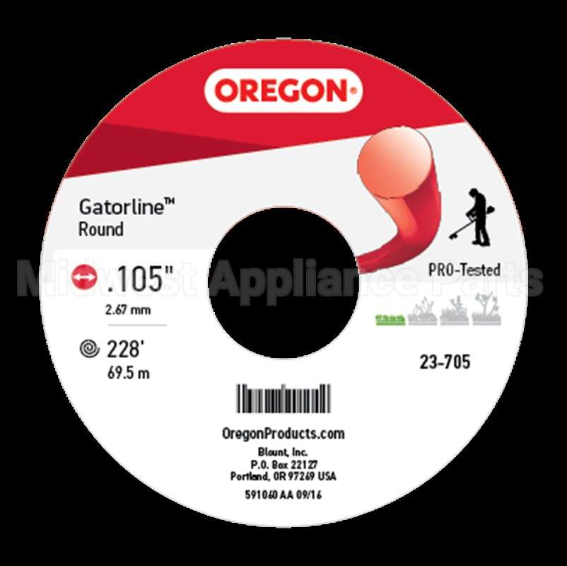 23-705 Oregon Gatorlineround Red .105 1Lb S