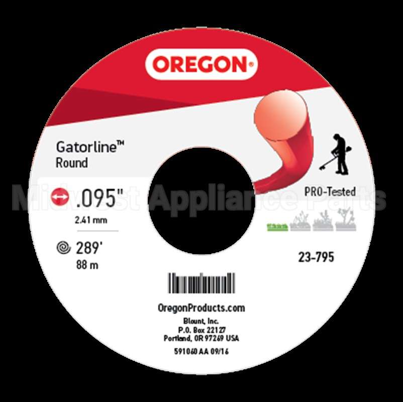 23-795 Oregon Gatorlineround Red .095 1Lb S