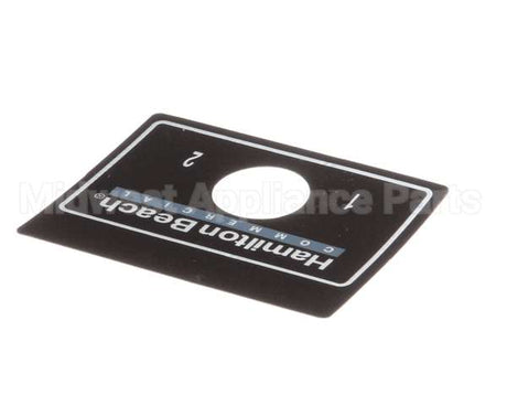 230047800 Hamilton Beach Nameplate Switchplate