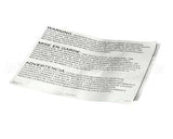 23376 Ultrafryer Decal, Warning -Improper Insta