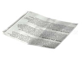 23376 Ultrafryer Decal, Warning -Improper Insta