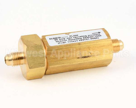 23820.1000 Bunn Water Strainer,W/Cap.250 Flare