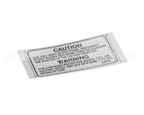 23A318 Ultrafryer Decal, Warning 250V Fuse Note