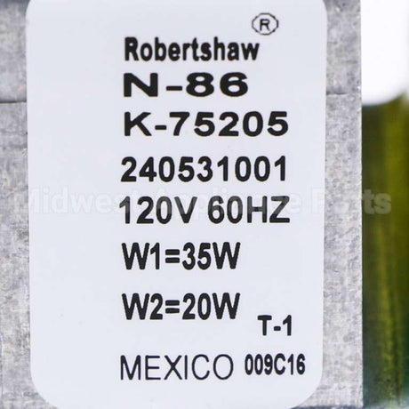 240531001 Frigidaire Valve-Water