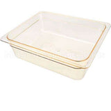 24HP(150) Compatible Cambro Pan, Food, H-Pan, Half, 4"D, Amber