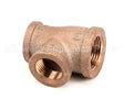250102 Market Forge Tee Brass 3/4X1/2X1/2