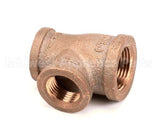 250102 Market Forge Tee Brass 3/4X1/2X1/2