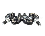 250500 Town Food Service Casters Set Of 4, 5 Dia. (2 W/ & 2 W/O B