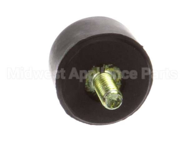 25137.0002 Bunn Foot,Blk Sbr-.75Odx.48Ht 8-32