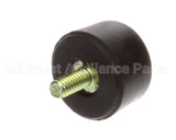 25137.0002 Bunn Foot,Blk Sbr-.75Odx.48Ht 8-32